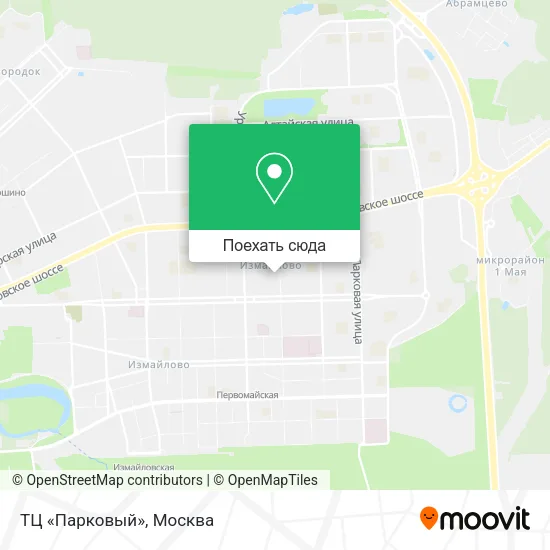 Карта ТЦ «Парковый»