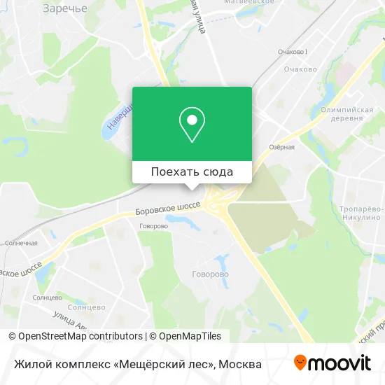 Карта Жилой комплекс «Мещёрский лес»