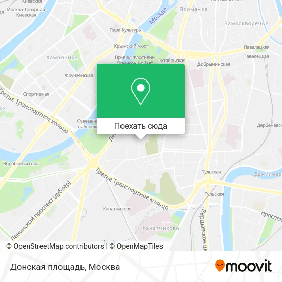 Карта Донская площадь