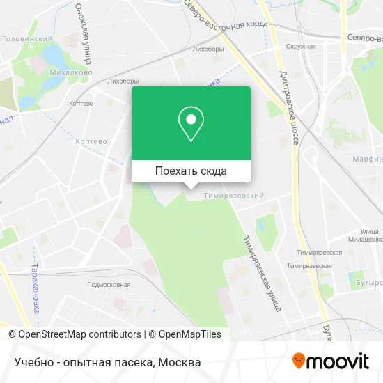 Карта Учебно - опытная пасека