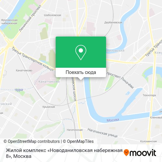 Карта Жилой комплекс «Новоданиловская набережная 8»