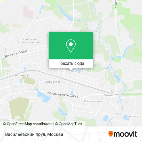 Карта Васильевский пруд