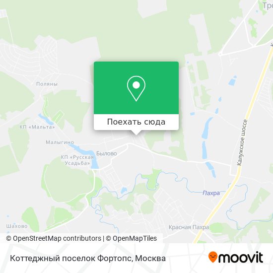Карта Коттеджный поселок Фортопс