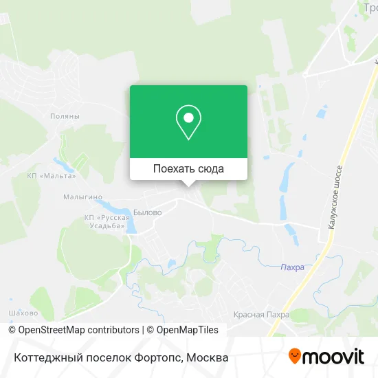 Карта Коттеджный поселок Фортопс