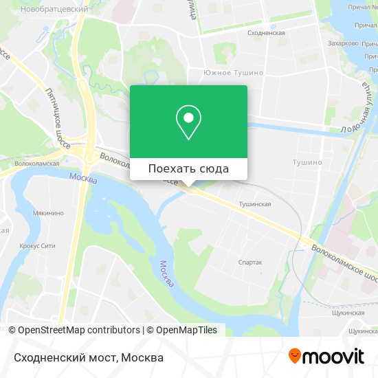 Карта Сходненский мост