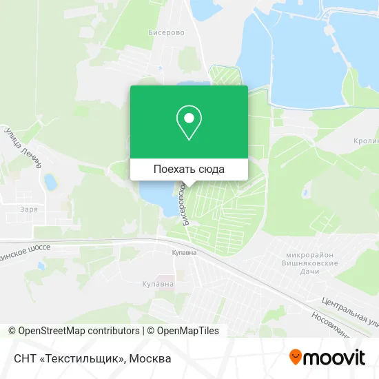 Карта СНТ «Текстильщик»