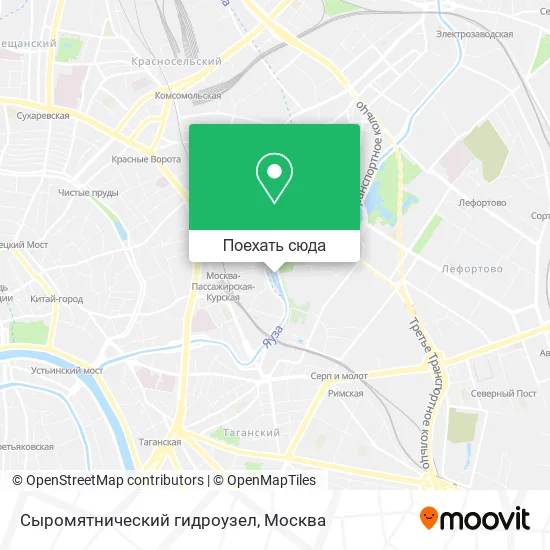 Карта Сыромятнический гидроузел