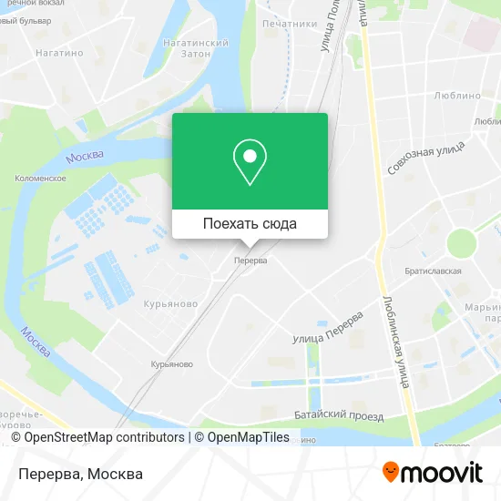 Карта Перерва