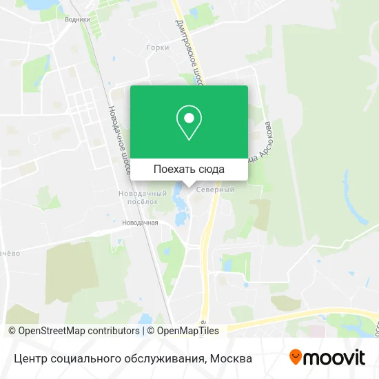 Карта Центр социального обслуживания