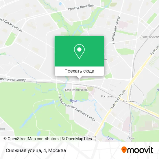 Карта Снежная улица, 4