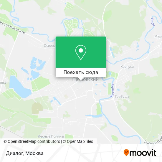 Карта Диалог