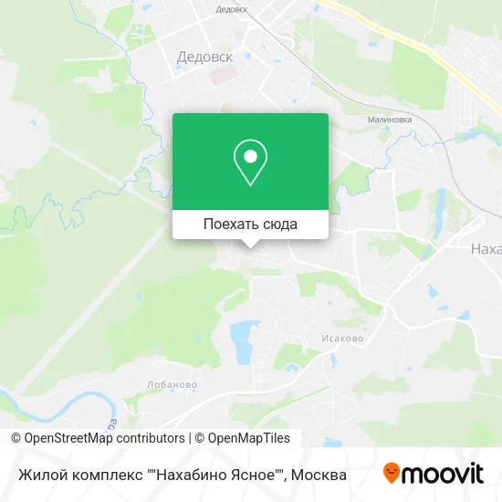 Карта Жилой комплекс ""Нахабино Ясное""