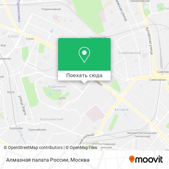 Карта Алмазная палата России
