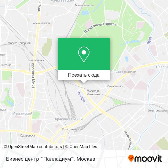 Карта Бизнес центр ""Палладиум""