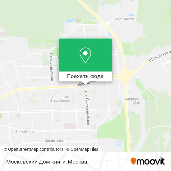 Карта Московский Дом книги