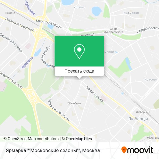 Карта Ярмарка ""Московские сезоны""