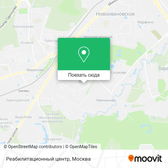 Карта Реабилитационный центр