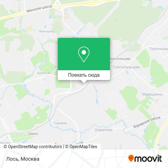 Карта Лось