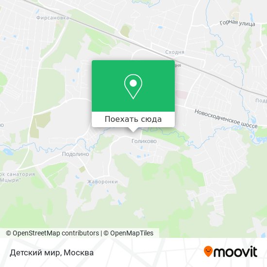 Карта Детский мир