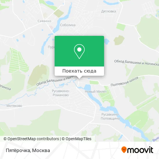 Карта Пятёрочка