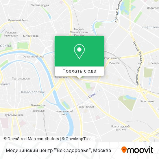 Карта Медицинский центр ""Век здоровья""
