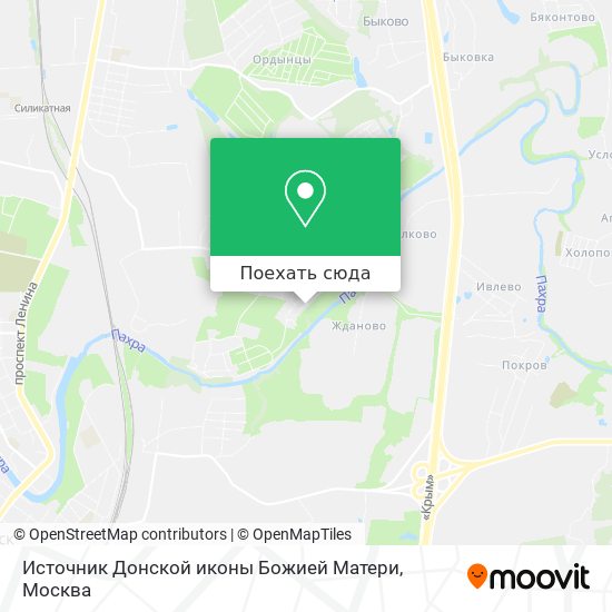 Карта Источник Донской иконы Божией Матери