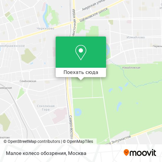 Карта Малое колесо обозрения