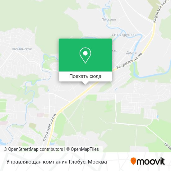 Карта Управляющая компания Глобус