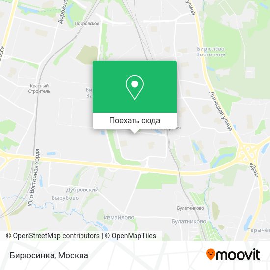 Карта Бирюсинка