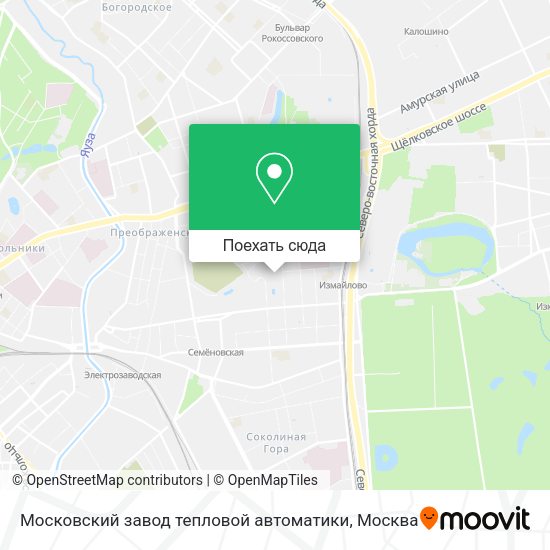 Карта Московский завод тепловой автоматики