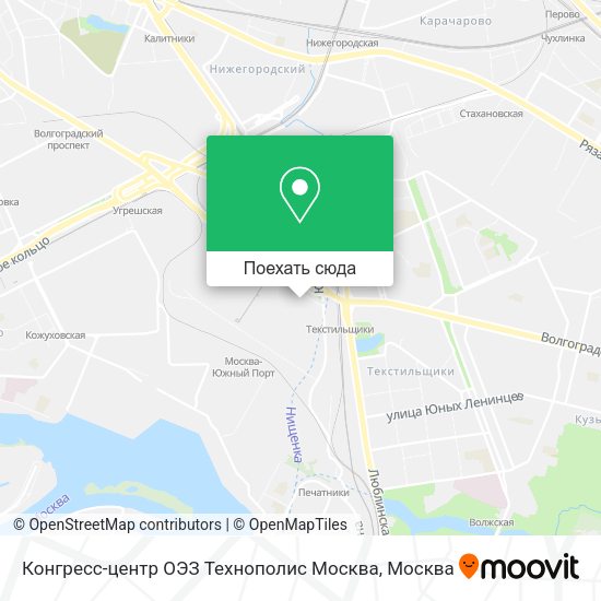 Карта Конгресс-центр ОЭЗ Технополис Москва
