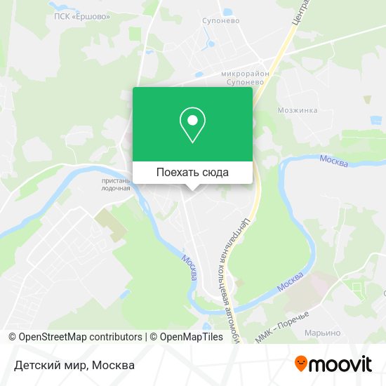 Карта Детский мир