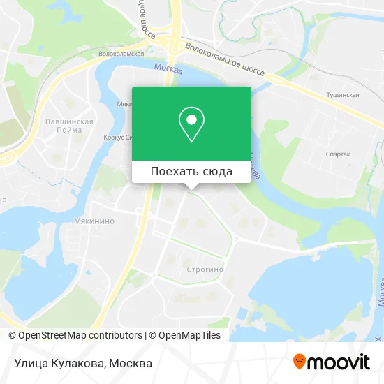 Карта Улица Кулакова