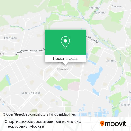 Карта Спортивно-оздоровительный комплекс Некрасовка