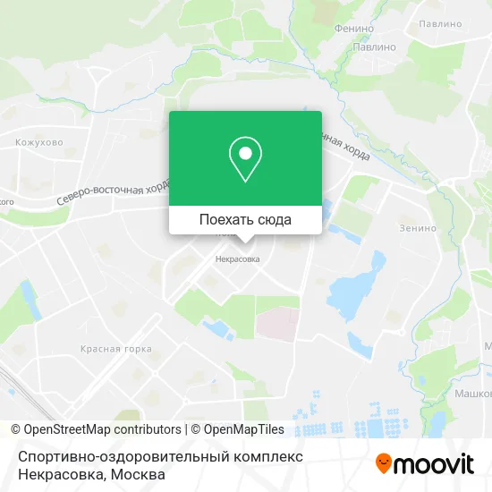 Карта Спортивно-оздоровительный комплекс Некрасовка