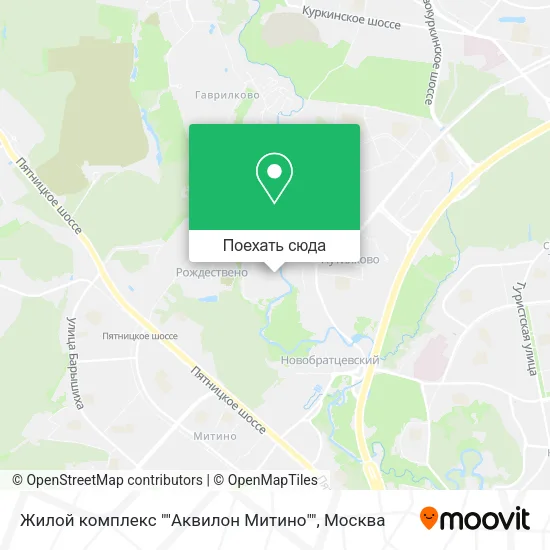 Карта Жилой комплекс ""Аквилон Митино""