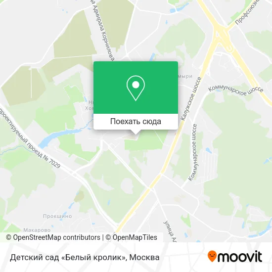 Карта Детский сад «Белый кролик»