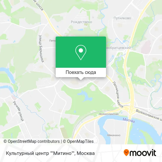 Карта Культурный центр ""Митино""