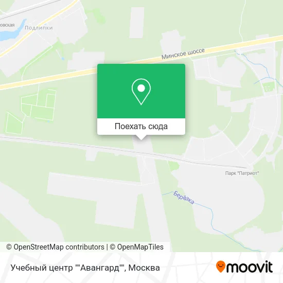 Карта Учебный центр ""Авангард""