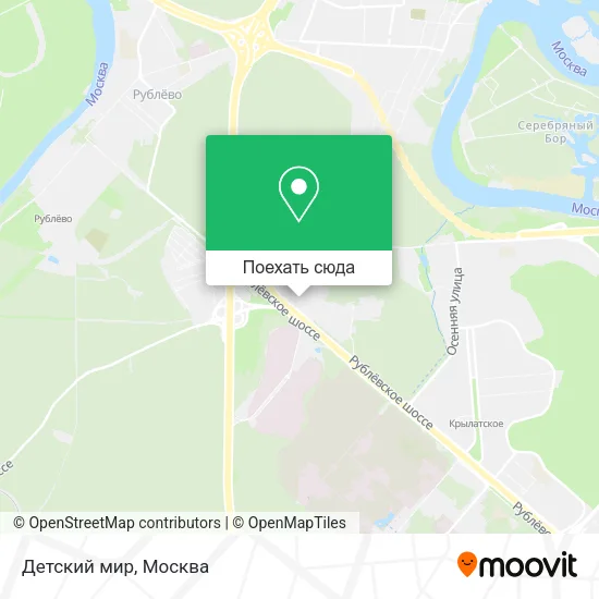 Карта Детский мир