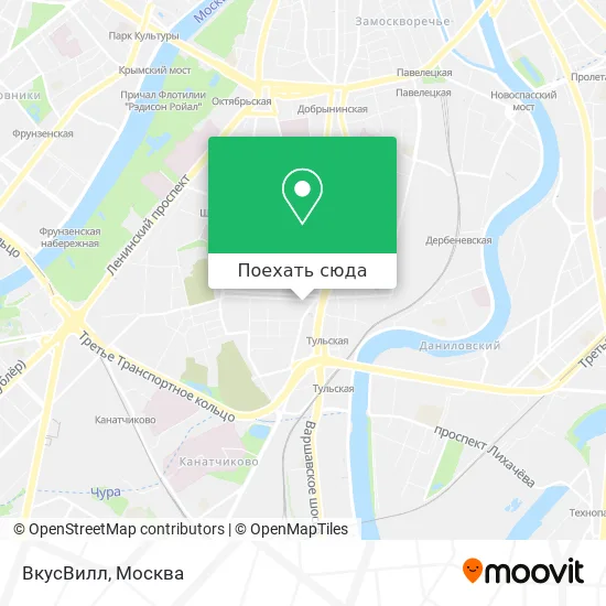 Карта ВкусВилл