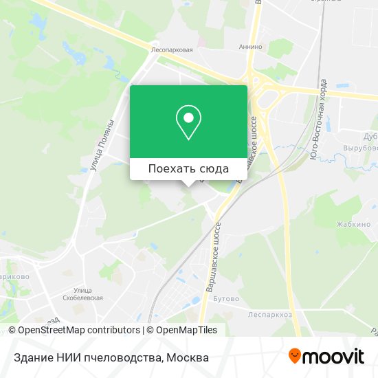 Карта Здание НИИ пчеловодства