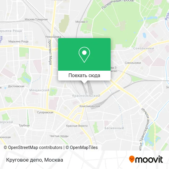 Карта Круговое депо