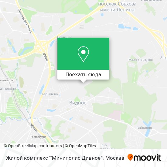 Карта Жилой комплекс ""Миниполис Дивное""