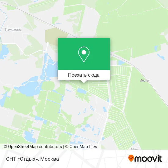 Карта СНТ «Отдых»