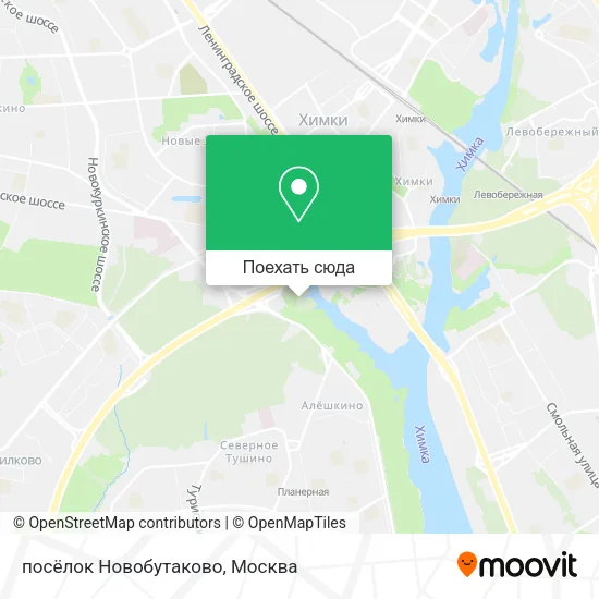 Карта посёлок Новобутаково