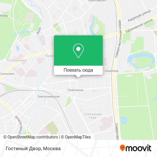 Карта Гостиный Двор