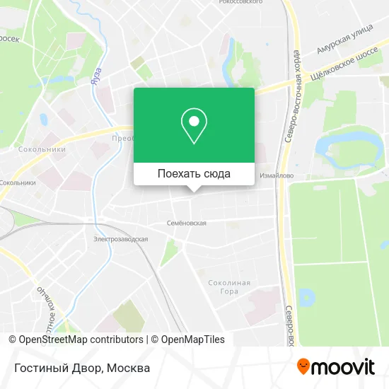 Карта Гостиный Двор