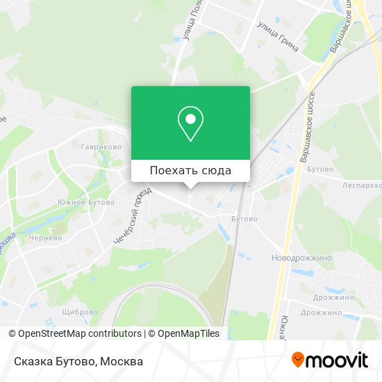 Карта Сказка Бутово