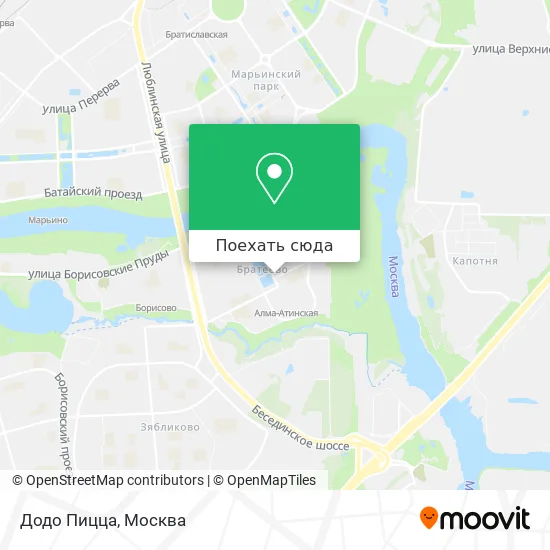 Карта Додо Пицца